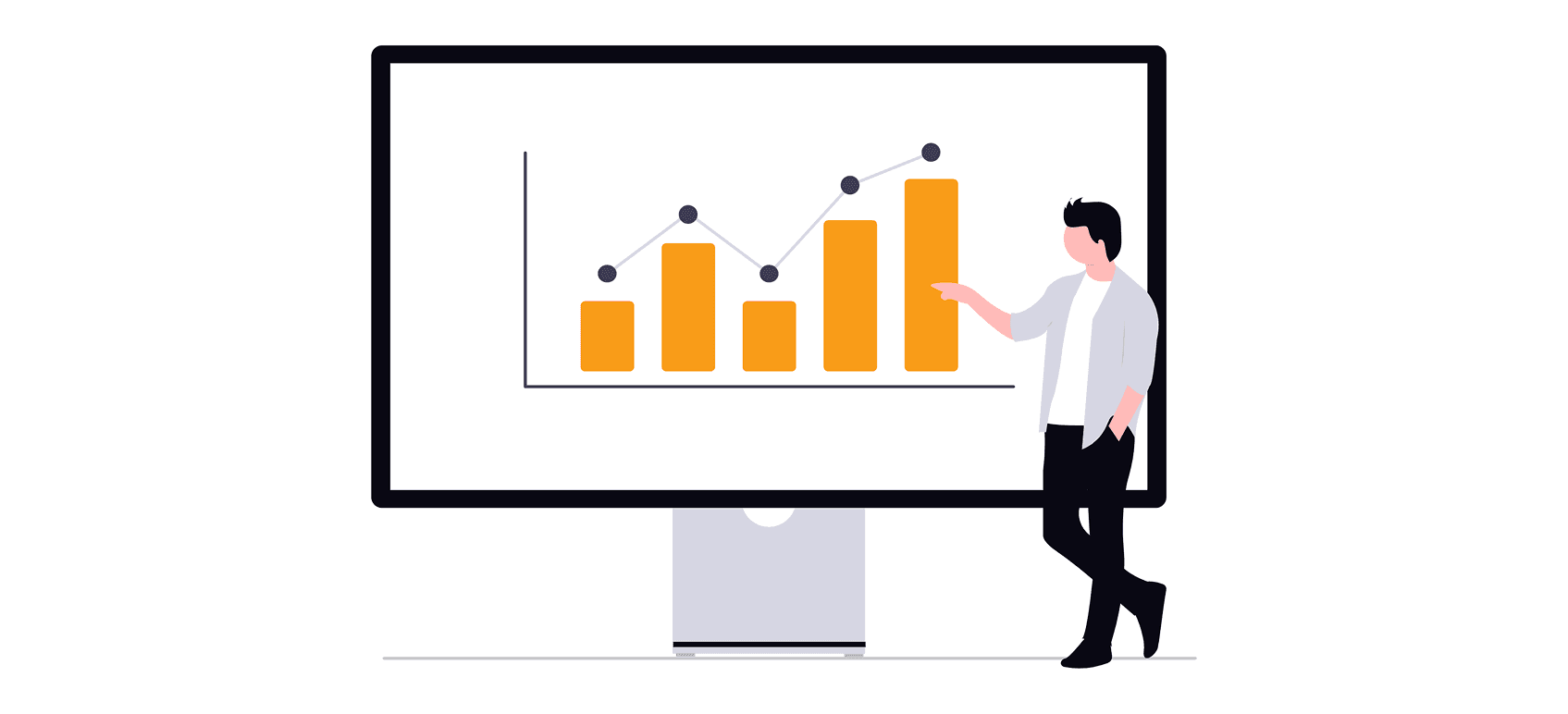 Illustration of AI transforming fintech marketing into a modern digital empire